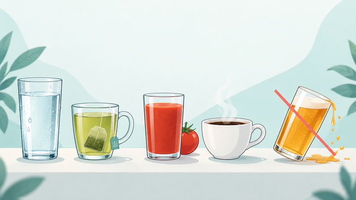 Water, green tea and tomato juice support sperm health. Alcohol, energy drinks and soda work against it. What the evidence actually shows.