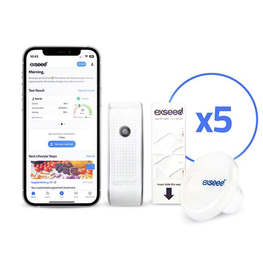 ExSeed Home Sperm Test Kit - Track Male Fertility 5 Test
