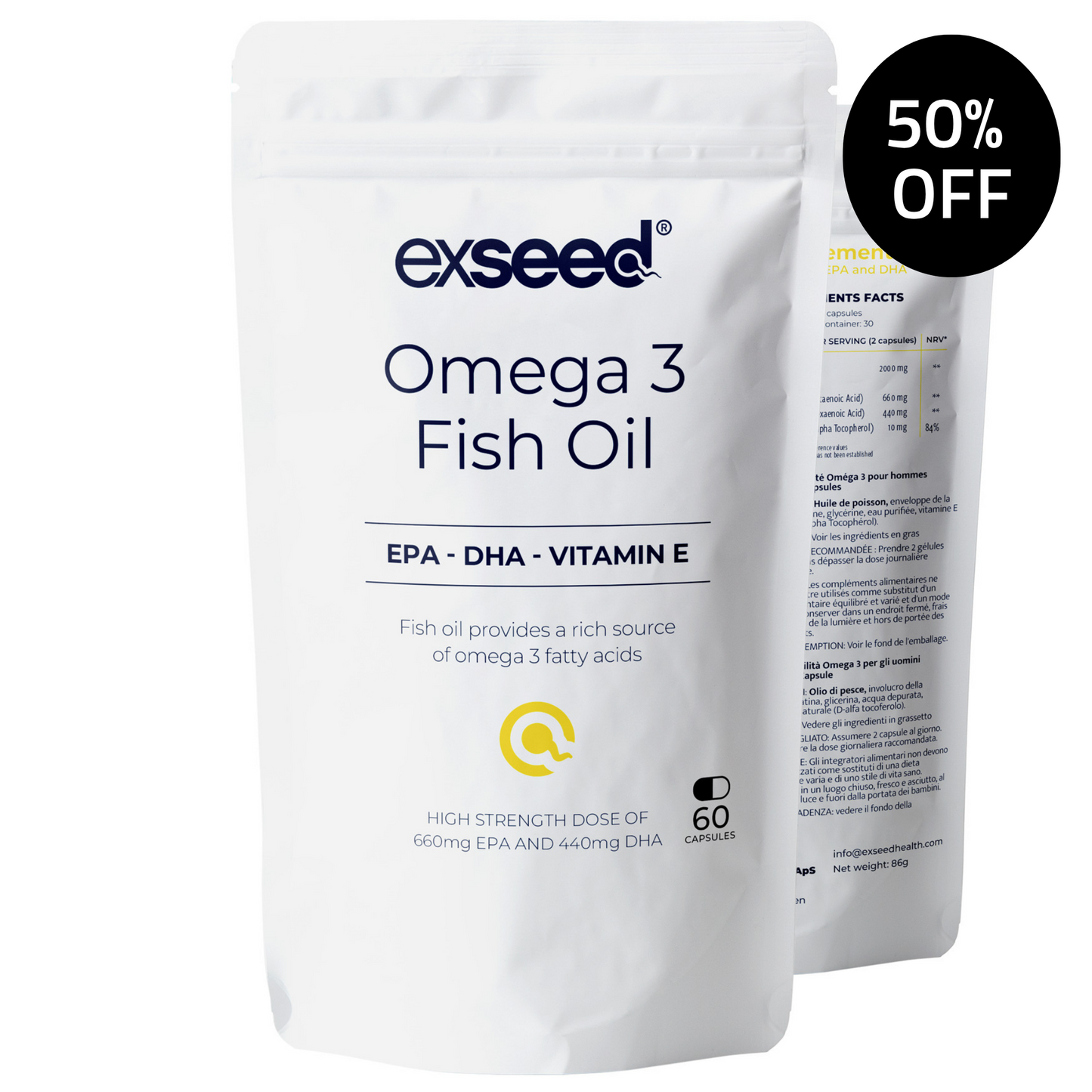 Supplementen met Omega-3 voor mannen